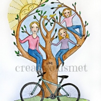 Family Tree with Bike